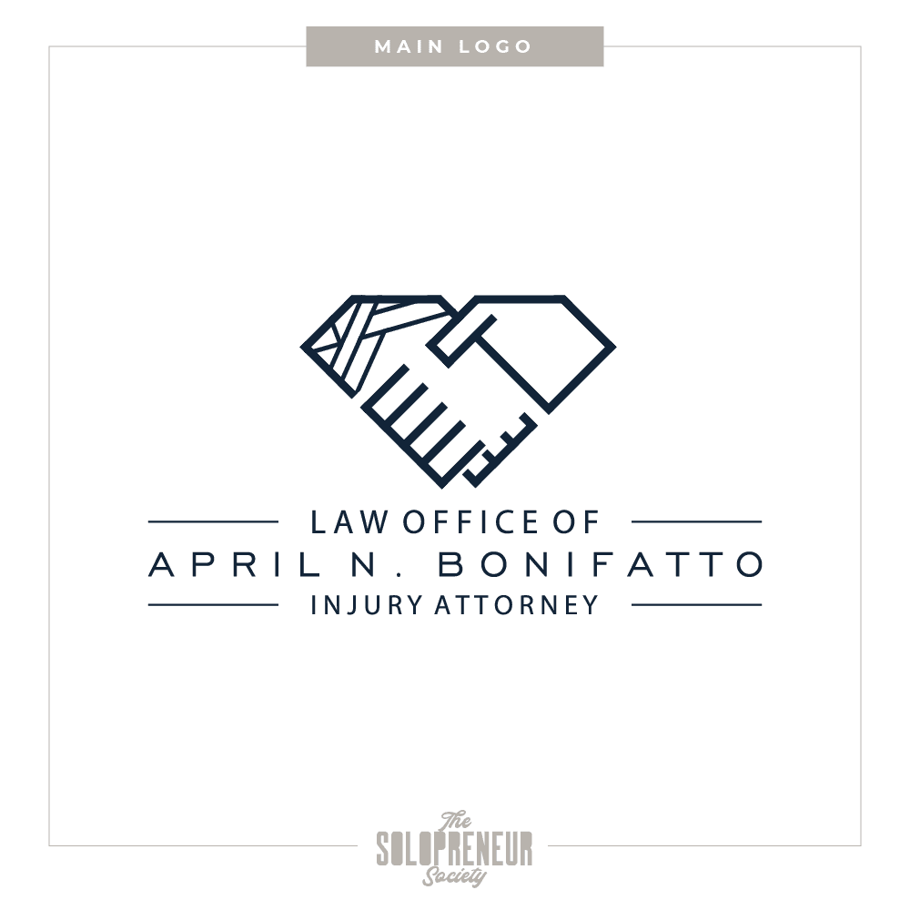 April Bonifatto Brand Identity Secondary Logo Design