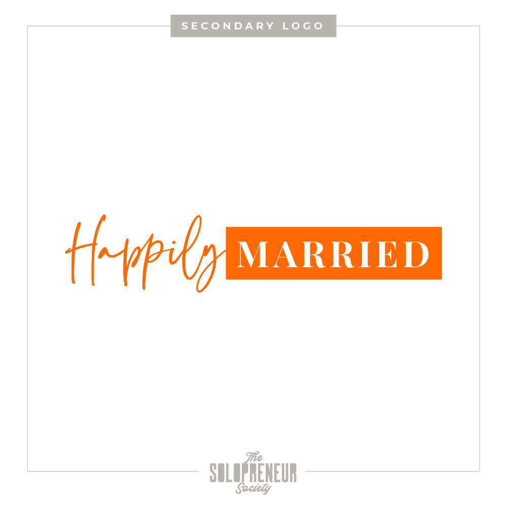 Happily Married Brand Identity Secondary Logo