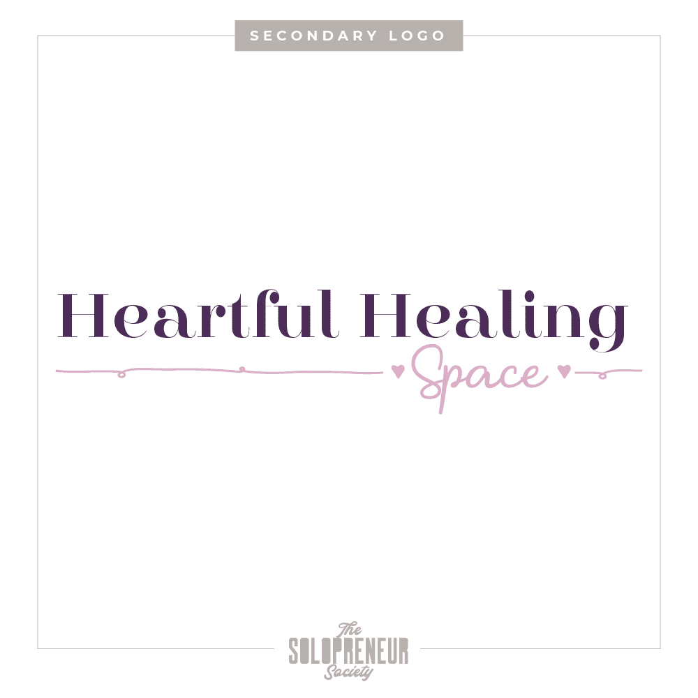 Heartful Healing Space Brand Identity Secondary Logo