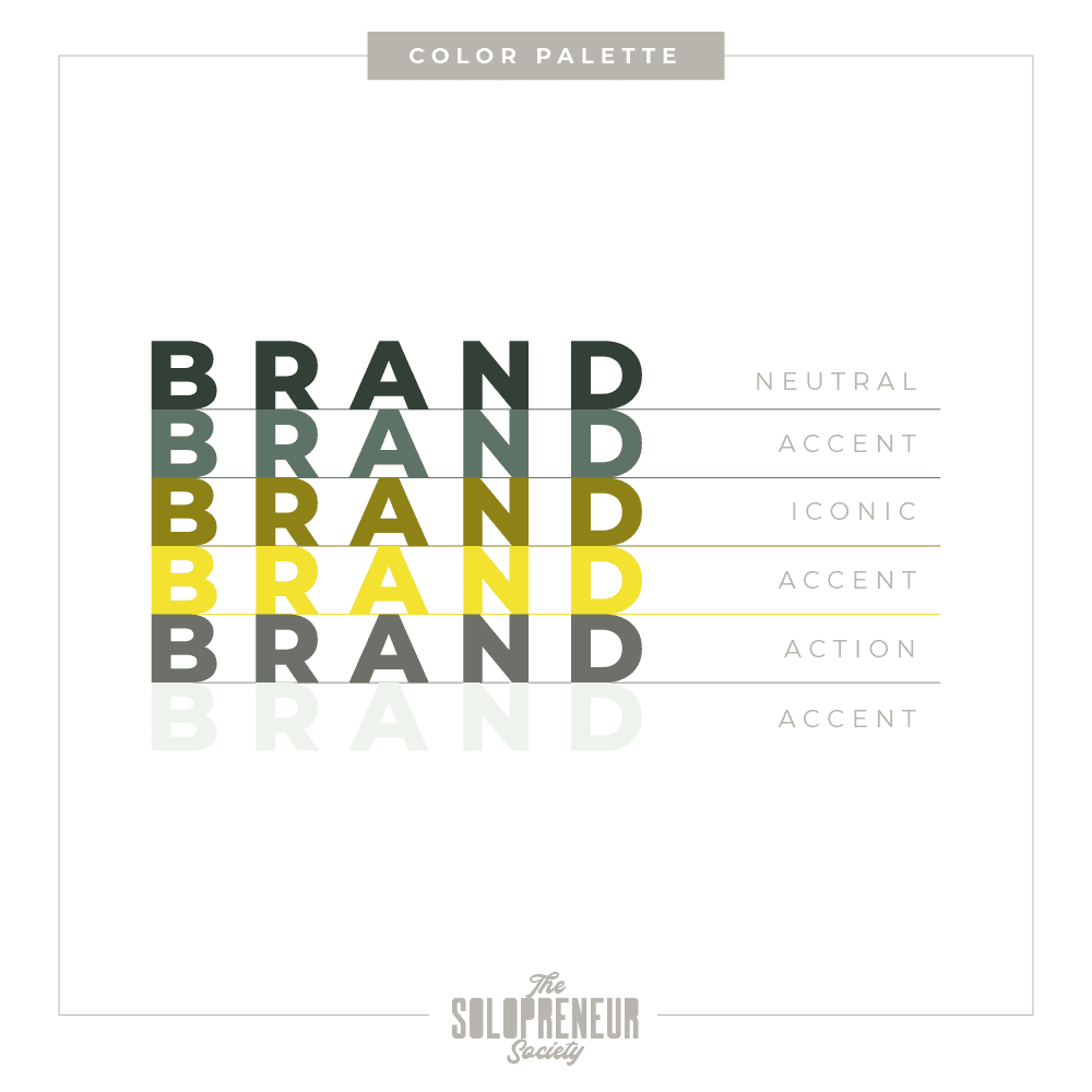 LE Saba Brand Identity Branding Color Palette