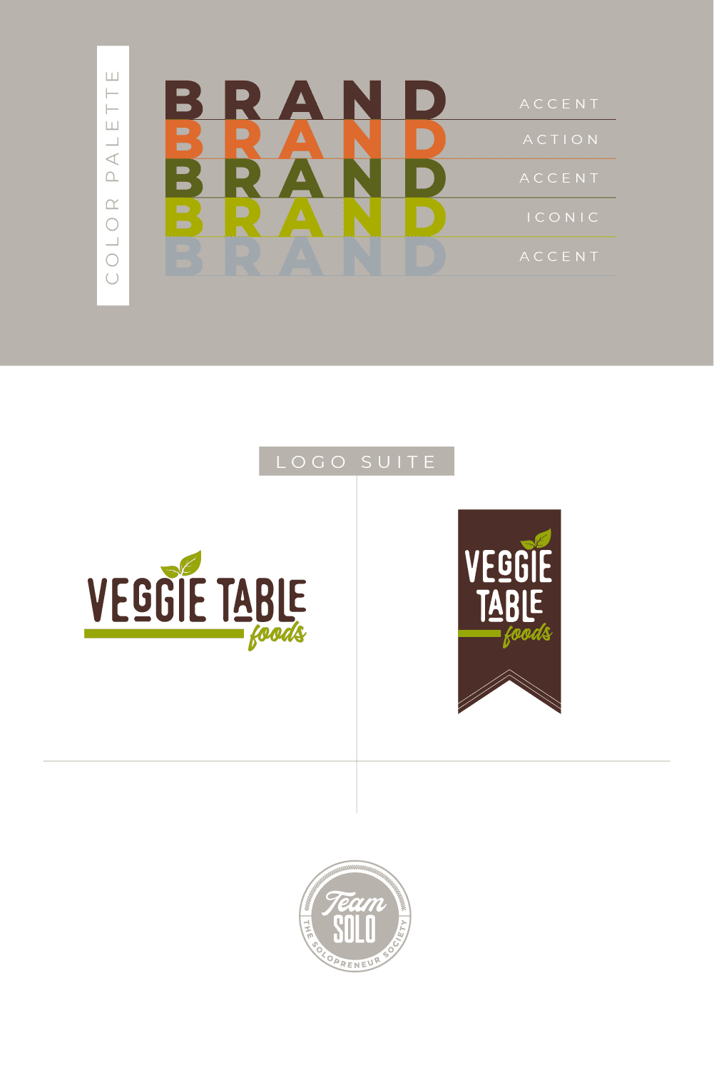Veggie Table Foods Logo Suite Design