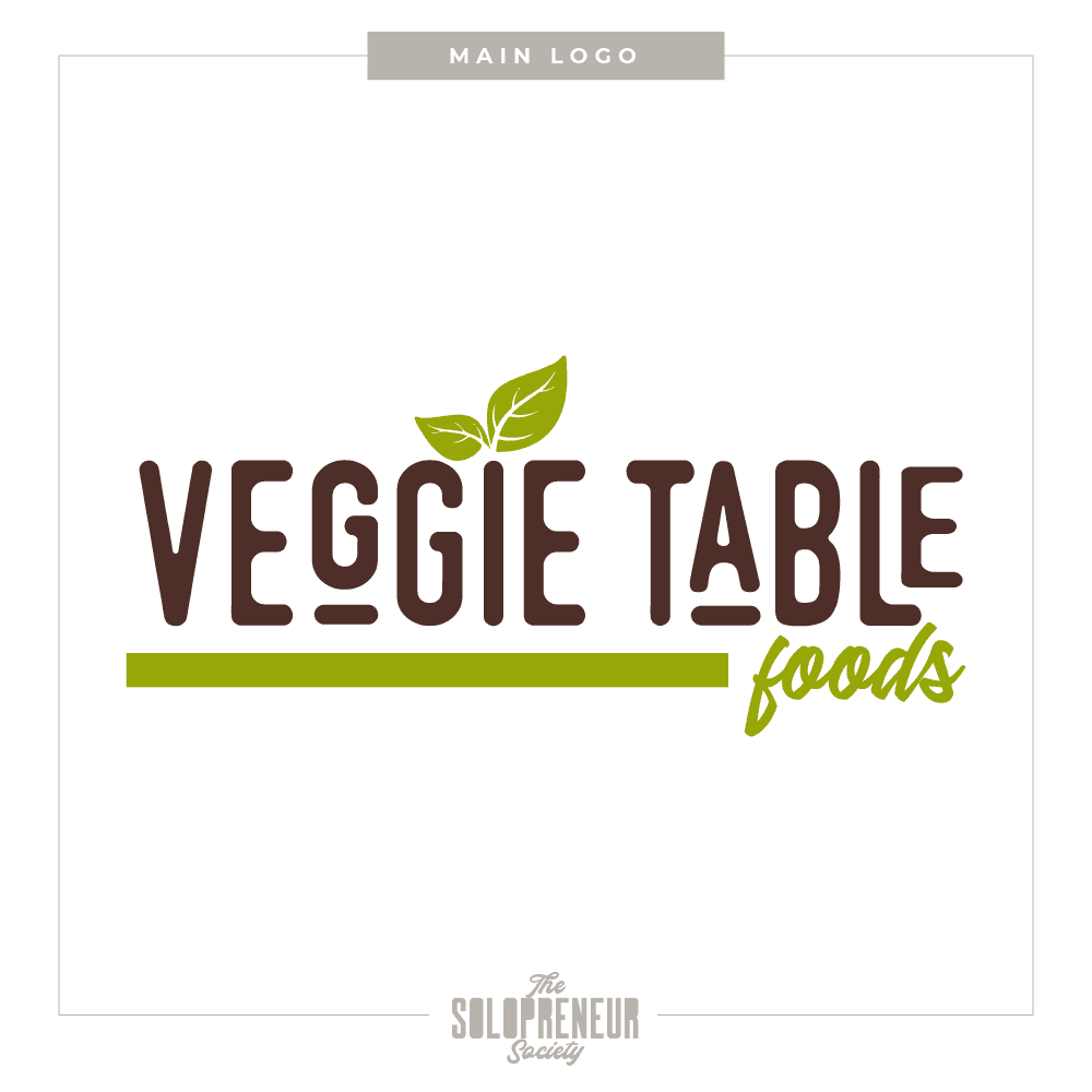 Veggie Table Foods Brand Identity Logo