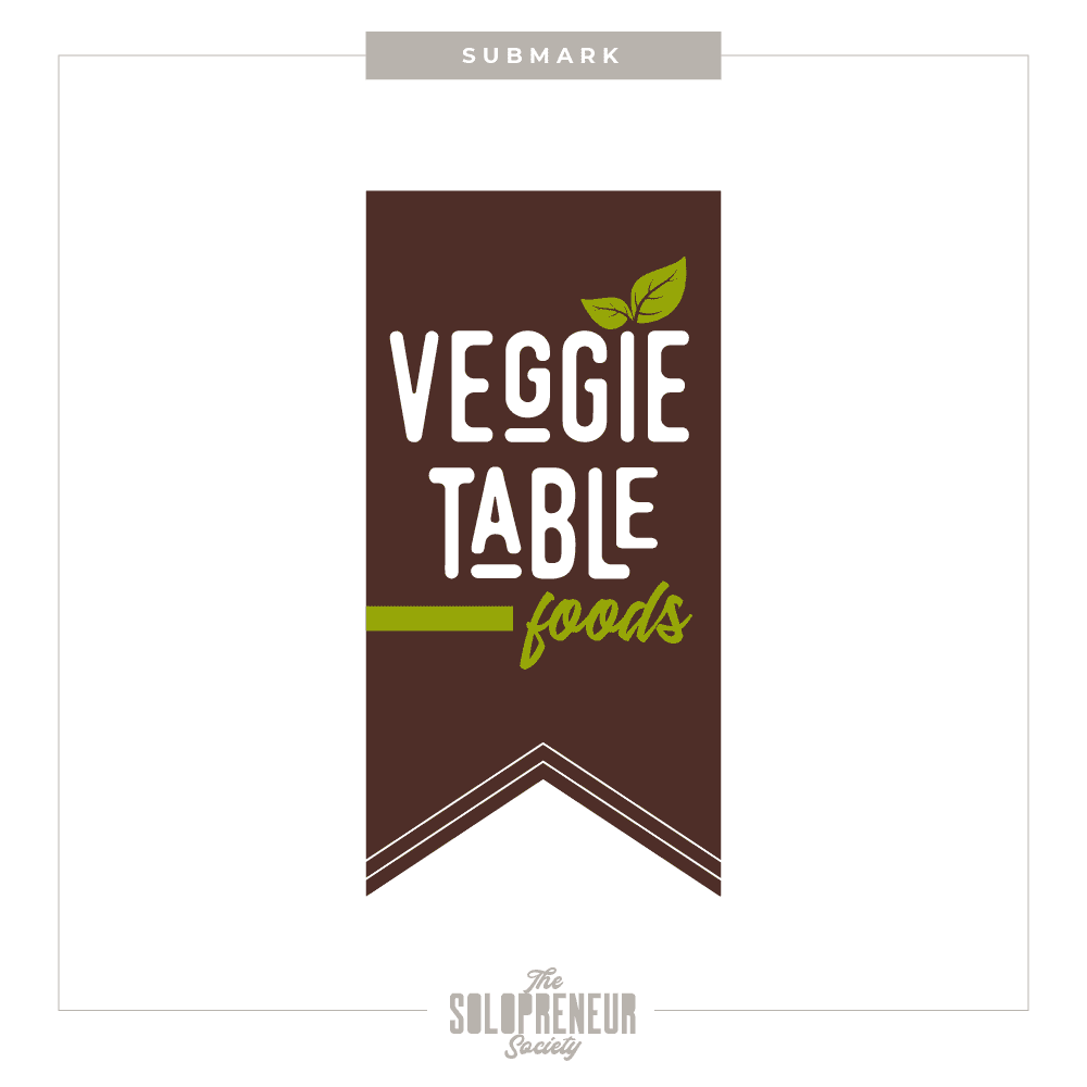 Veggie Table Foods Brand Identity Submark Logo