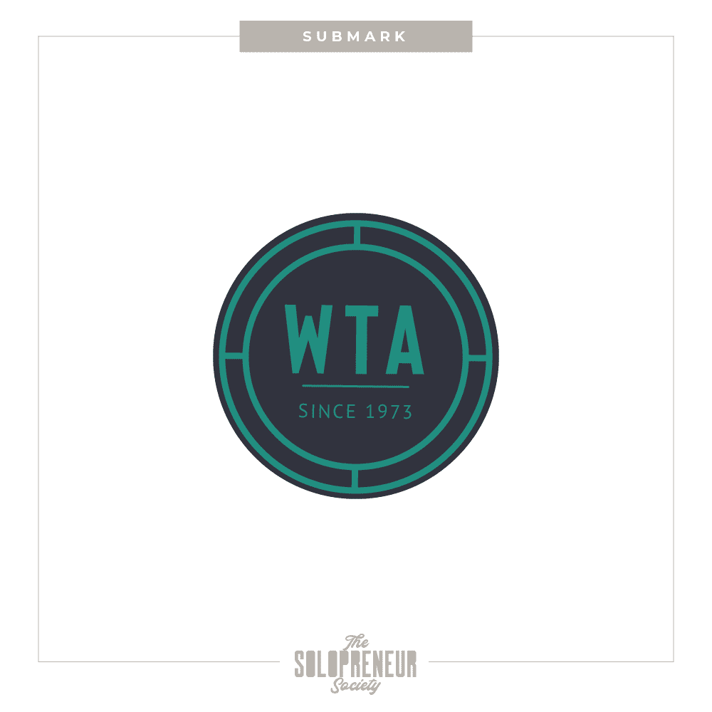 WTA Brand Identity Submark Logo