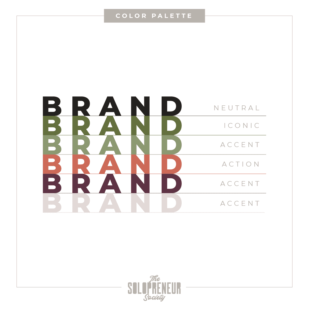 Bloom & Grow Brand Identity Color Palette