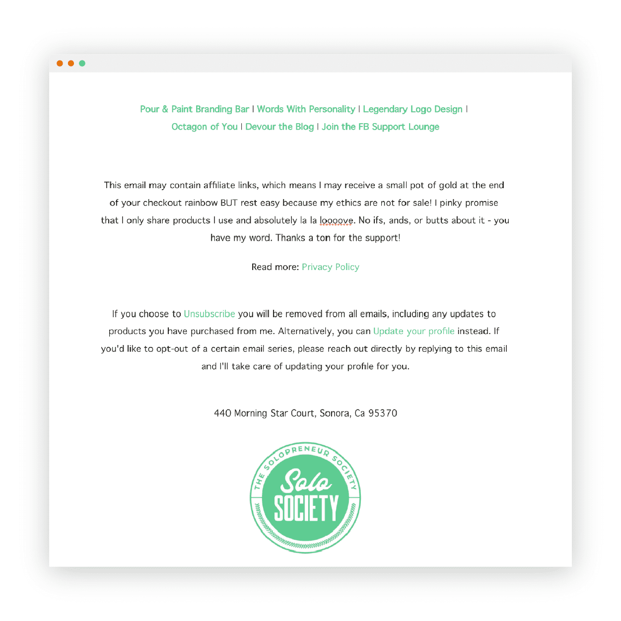 Brand Logo Suite Email Ideas